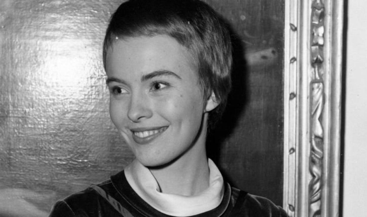 15th November 1956: American actress, Jean Seberg (1938 - 1979) at a reception held for her in London.