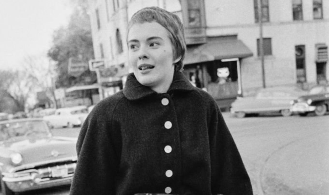 American actress Jean Seberg (1938 - 1979) taking part in a parade celebrating her return to her home town of Marshalltown, Iowa, 26th March 1957. Seberg has just returned to the USA after shooting her debut film, 'Saint Joan', in the UK. She was chosen from eighteen thousand applicants in a nationwide talent search by director Otto Preminger.