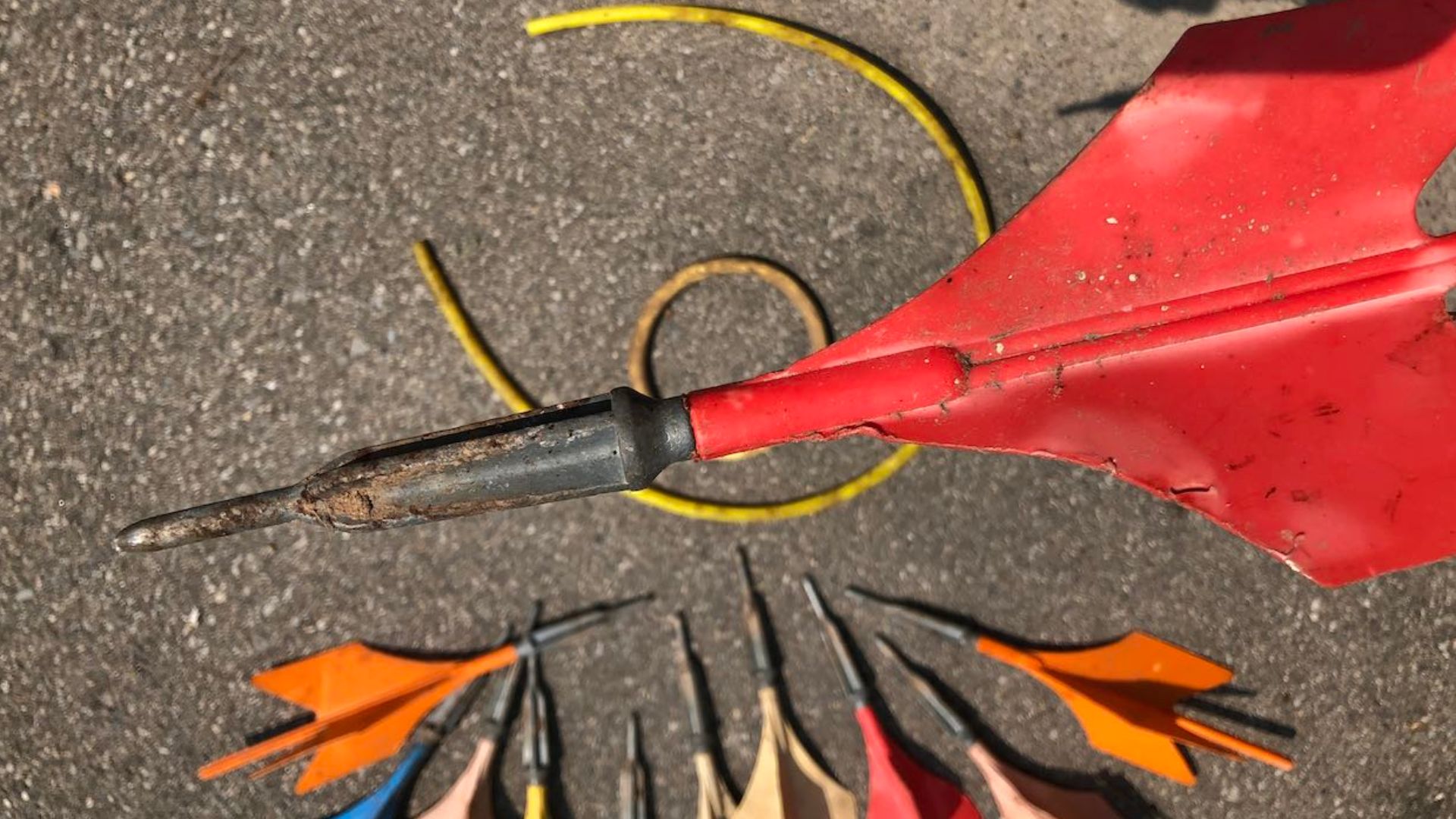 Lawn Darts used in Ontario Canada in the 1970's.