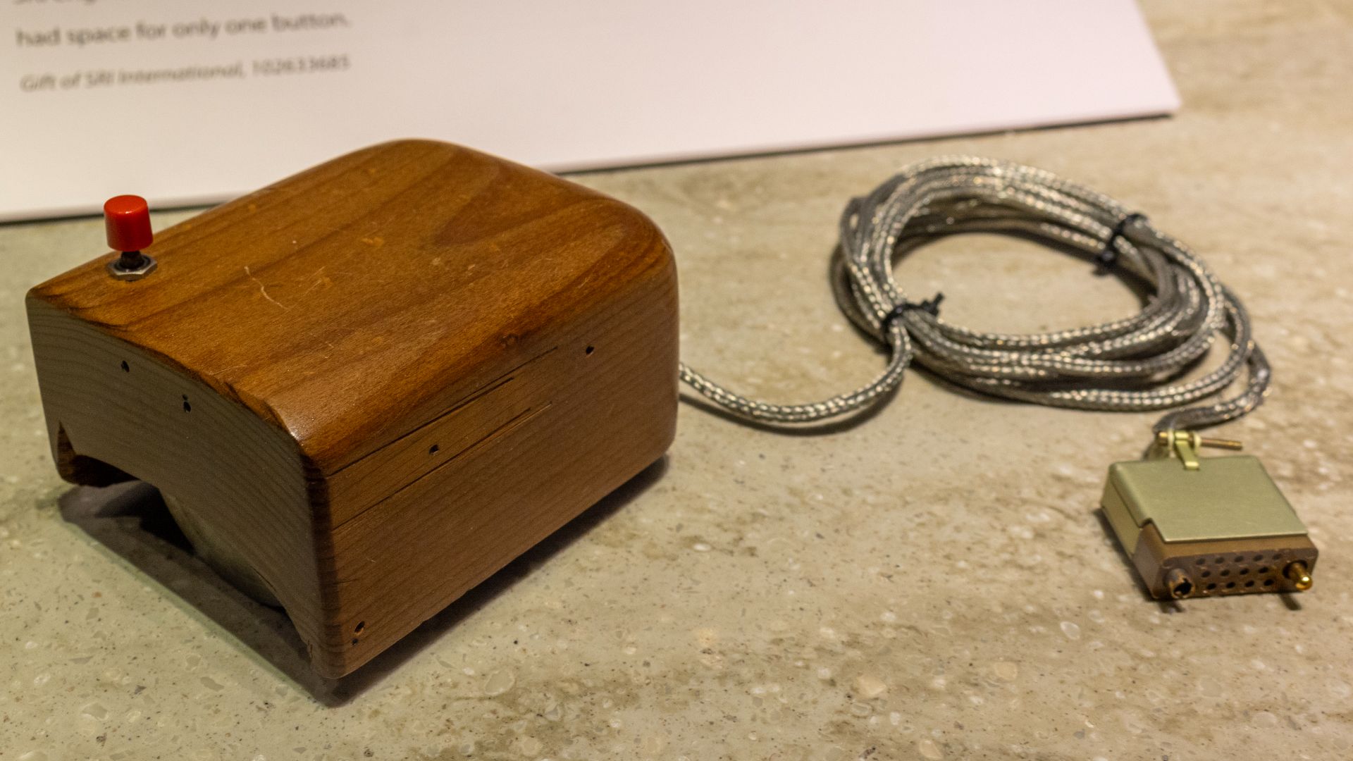 Replica of prototype Engelbart mouse, circa 1964, Computer History Museum