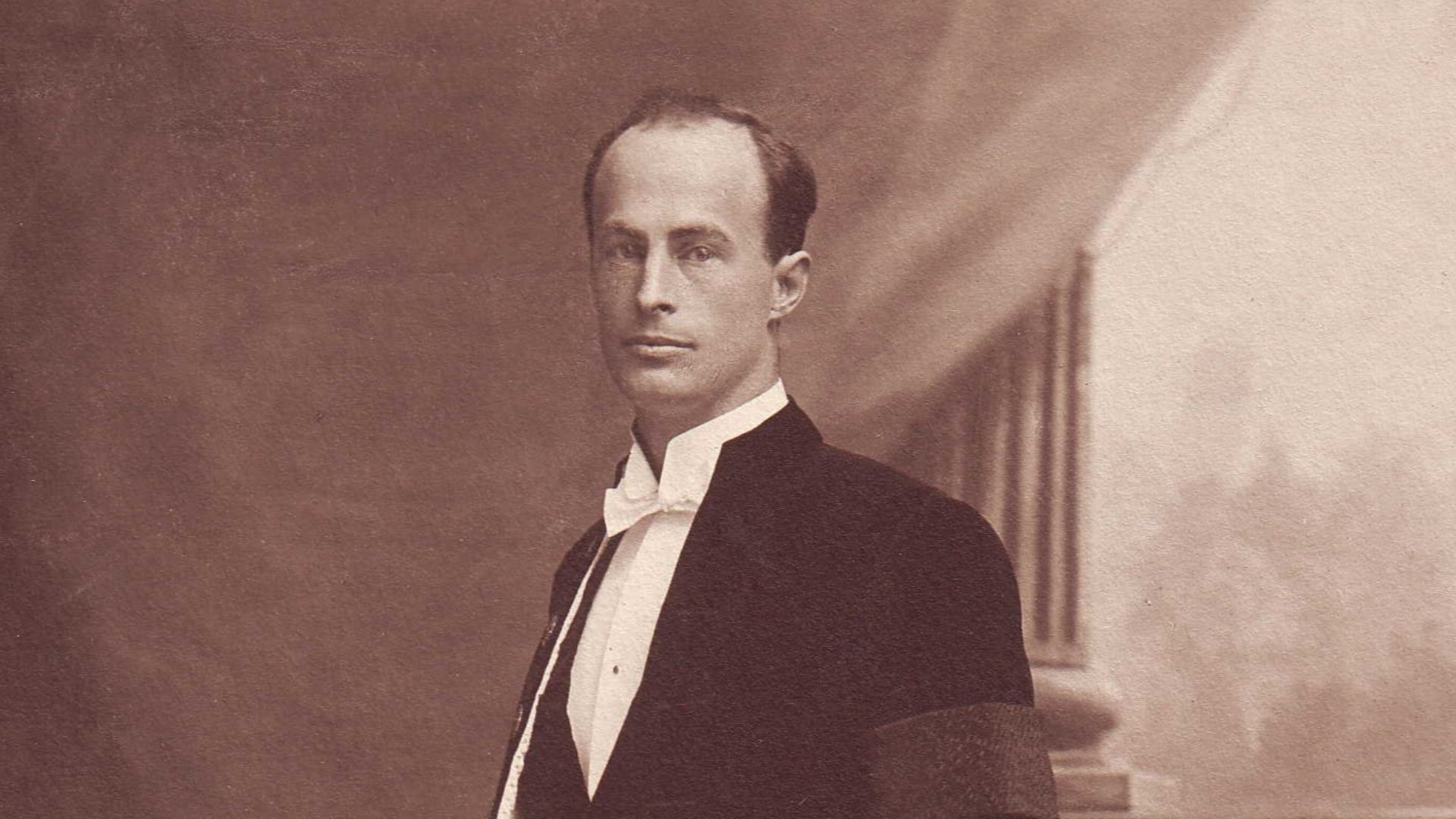 Australian geologist and explorer Douglas Mawson in knight's regalia.