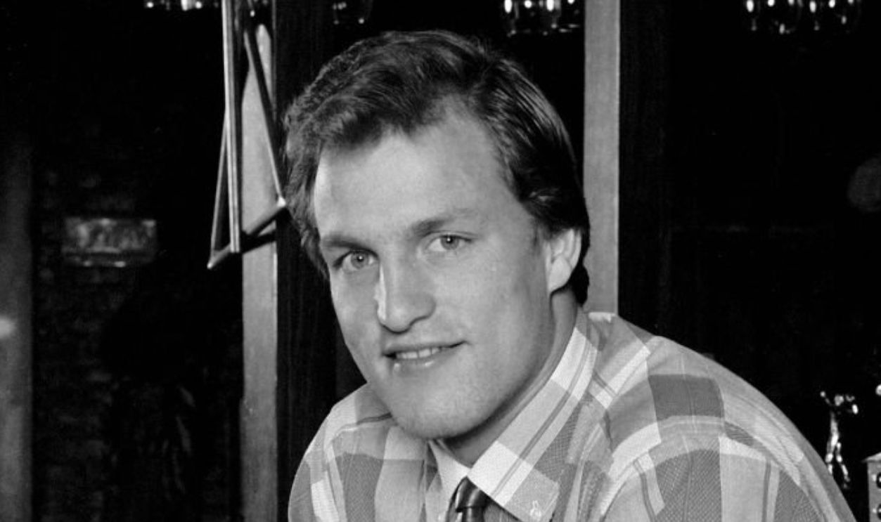 Actor Woody Harrelson on the filming set of the tv show Cheers, March 17, 1986 in Los Angeles, California.