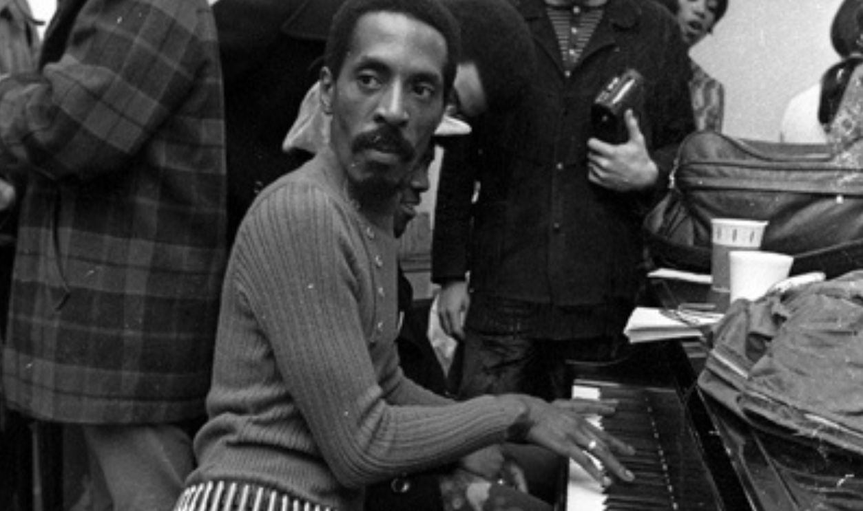 Rock and roll musician Ike Turner of the husband-and-wife R&B duo Ike & Tina Turner plays piano in circa 1973.