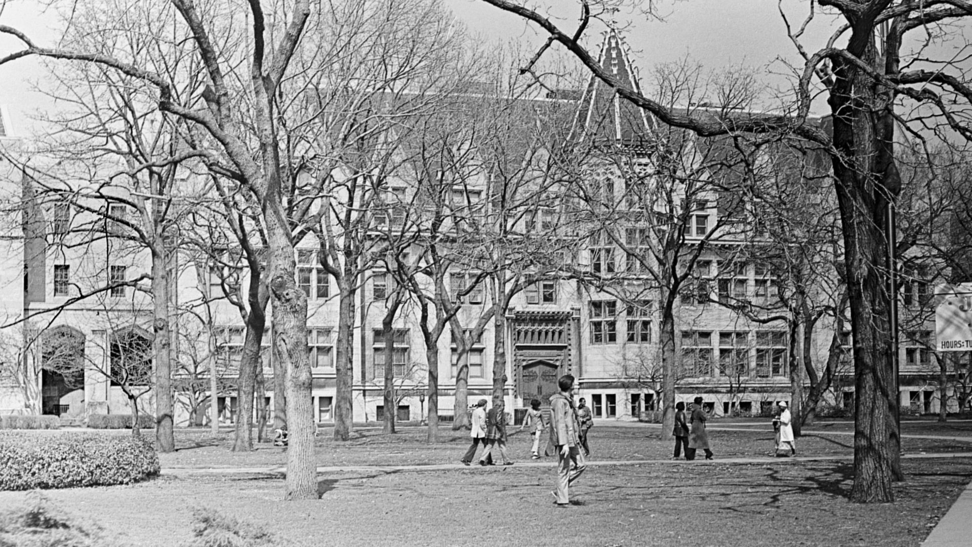 Quad at the University of Chicago, March 1979