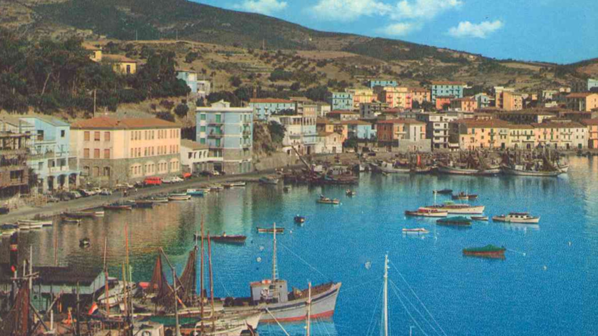 Porto Ercole, Grosseto, Toscana, Italia - il porto  1964