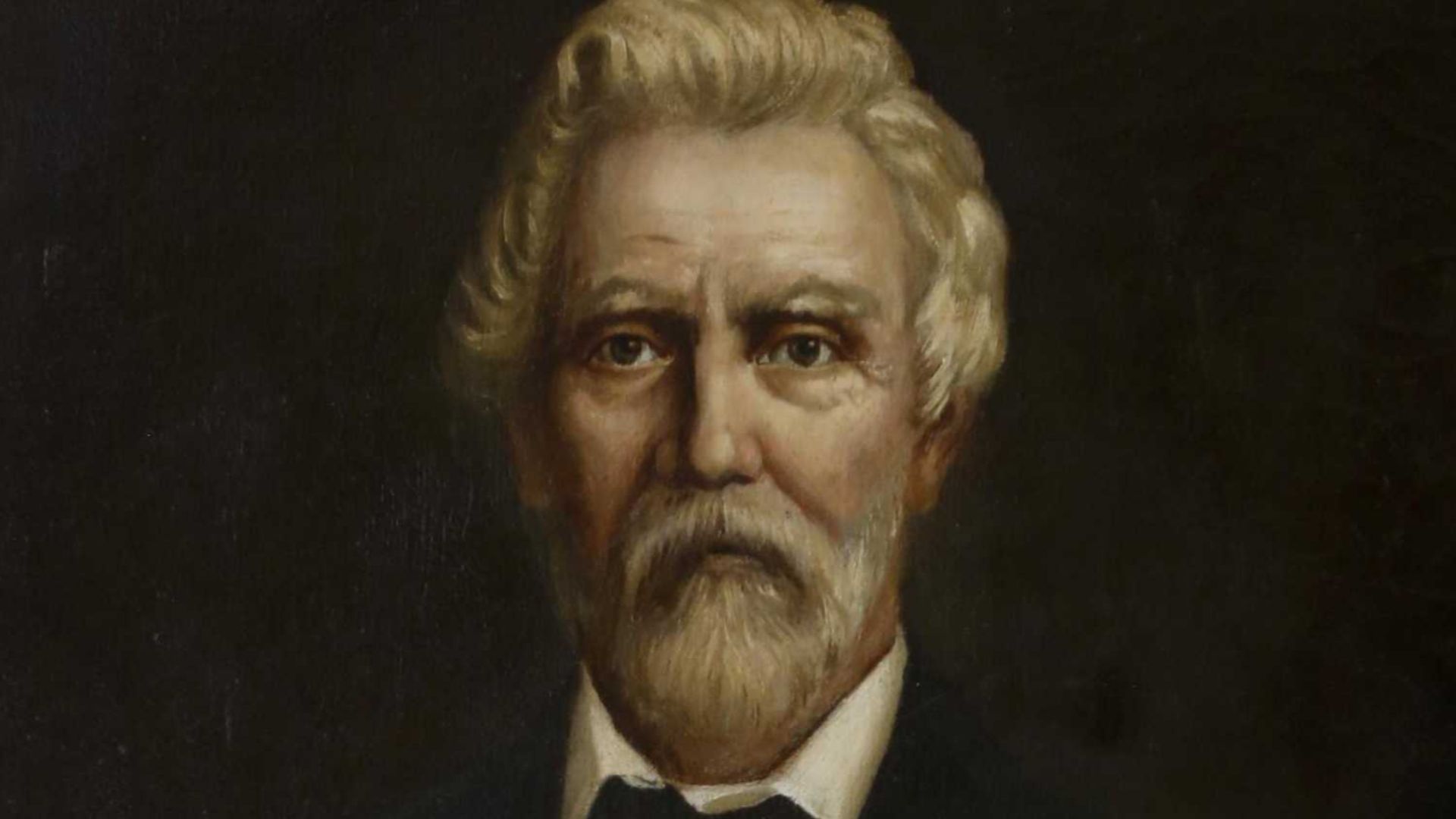 A painted portrait of Samuel Augustus Maverick (23 July 1803 – 2 September 1870), a Texas lawyer, politician, land baron and signer of the Texas Declaration of Independence.
