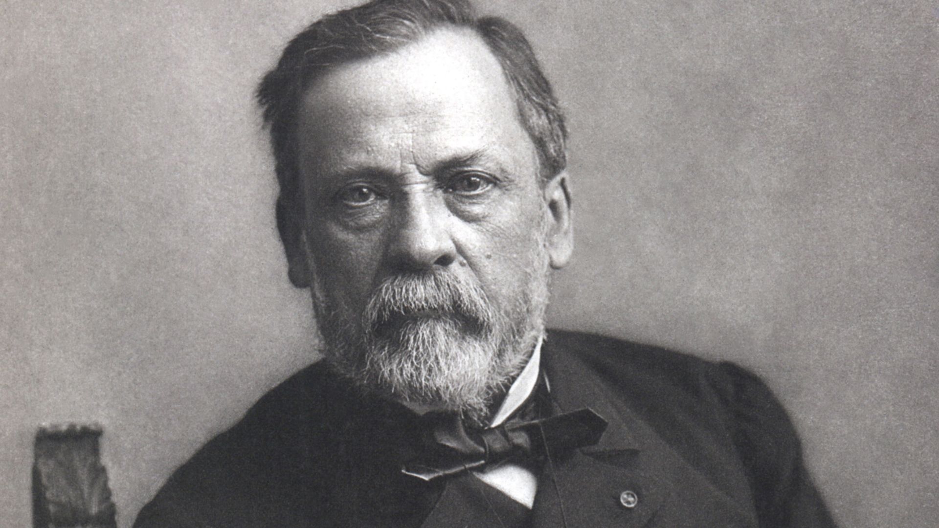 Studio portrait of Louis Pasteur, restored (removed dust, scratches, and what looked to be a water stain)