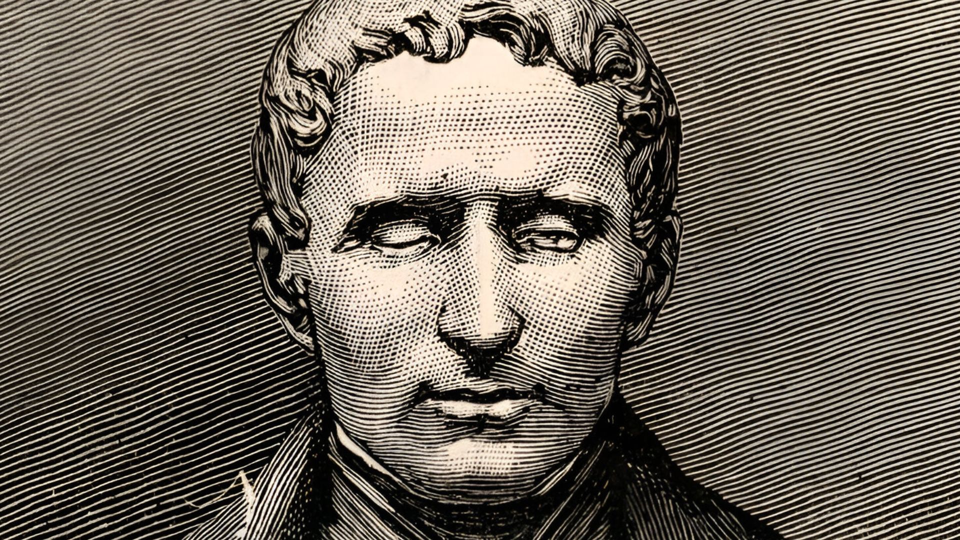 Engraving of Louis Braille by Henri Thiriat