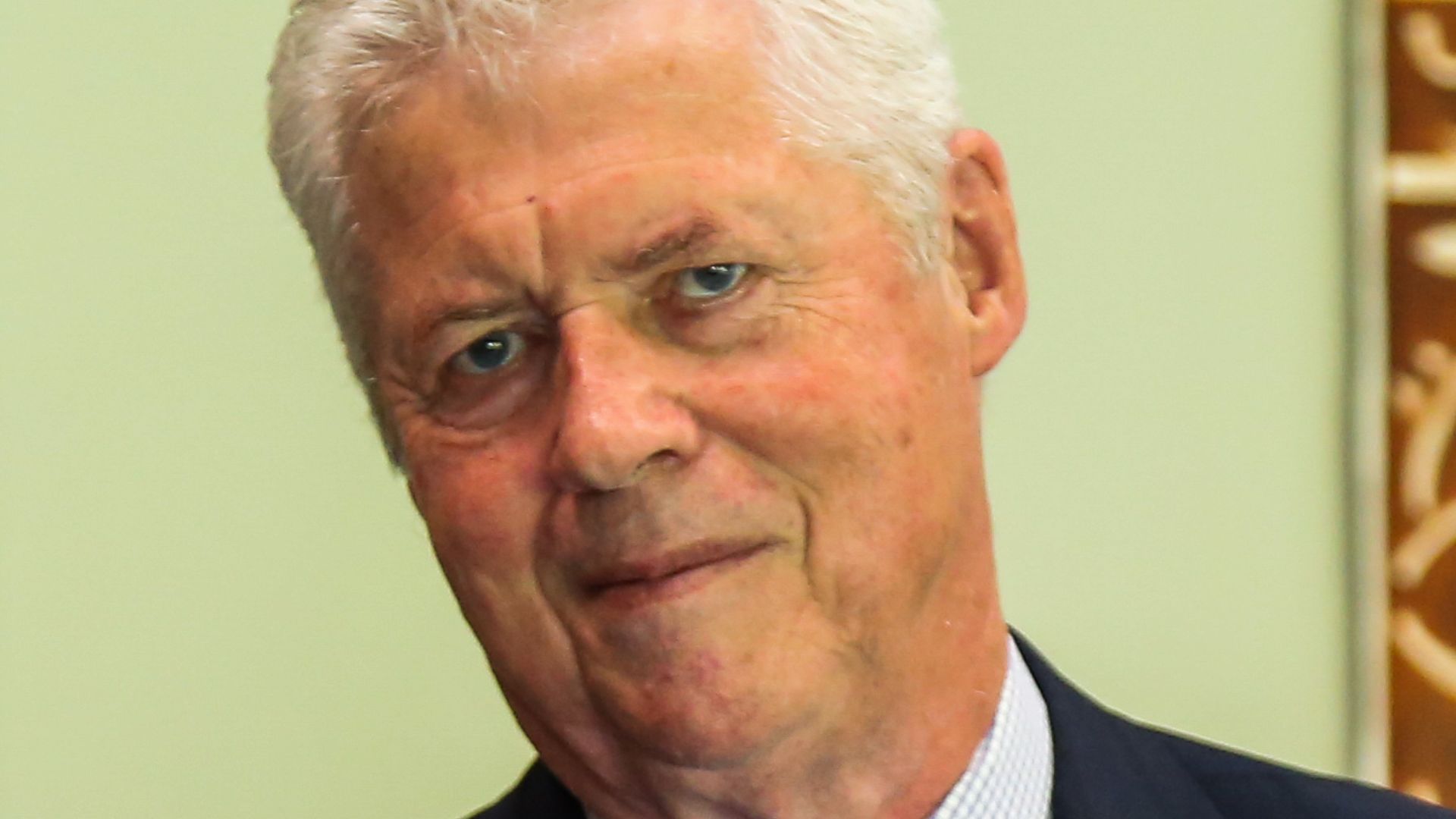 Roger Donaldson, after his investiture as ONZM, for services to film, at Government House, Auckland, on 14 April 2023.