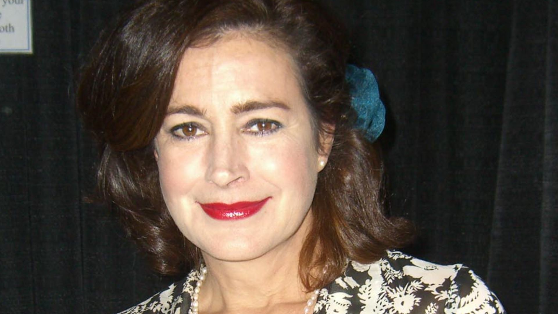 Actor  Sean Young at the Big Apple Convention in Manhattan. Photographed by Luigi Novi. This photo may only be used if the photographer is properly credited. (See Licensing information below.)