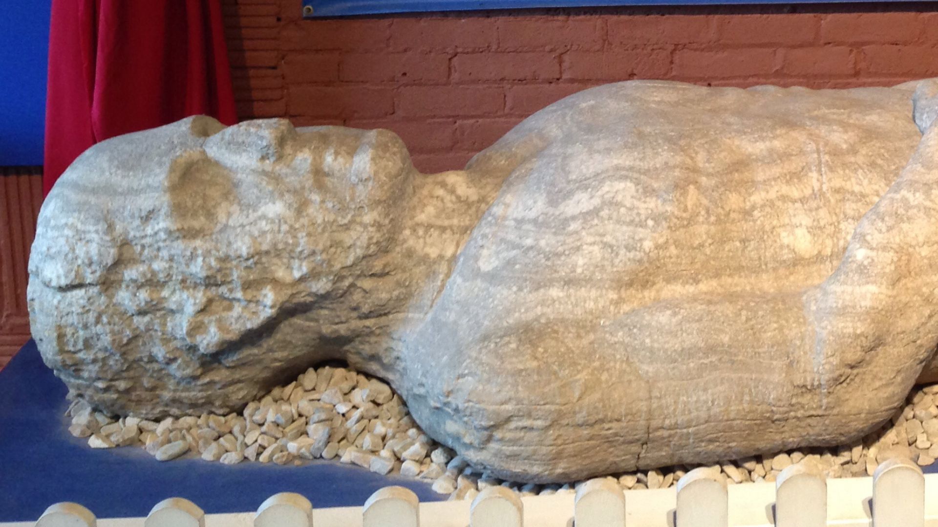 The Cardiff Giant at the Farmers' Museum in Cooperstown.