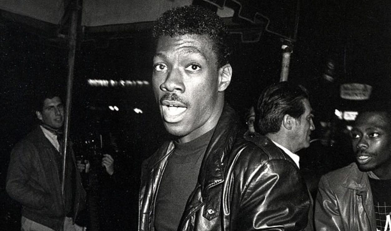 Eddie Murphy during Eddie Murphy Performs at The Comic Strip - October 6, 1984 at Comic Strip in New York City, New York, United States.