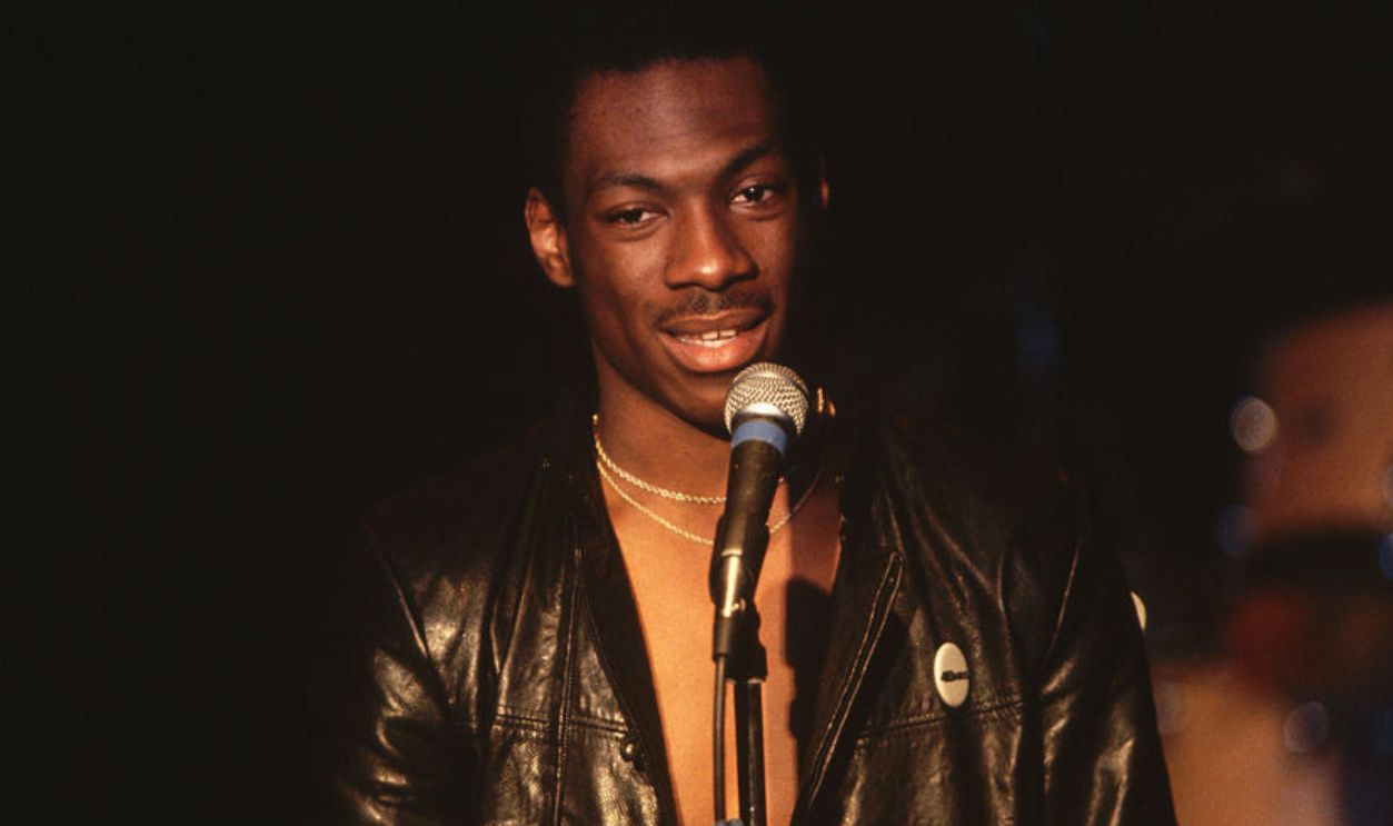 Eddie Murphy performs at the Bayou night club in Washington, DC. 