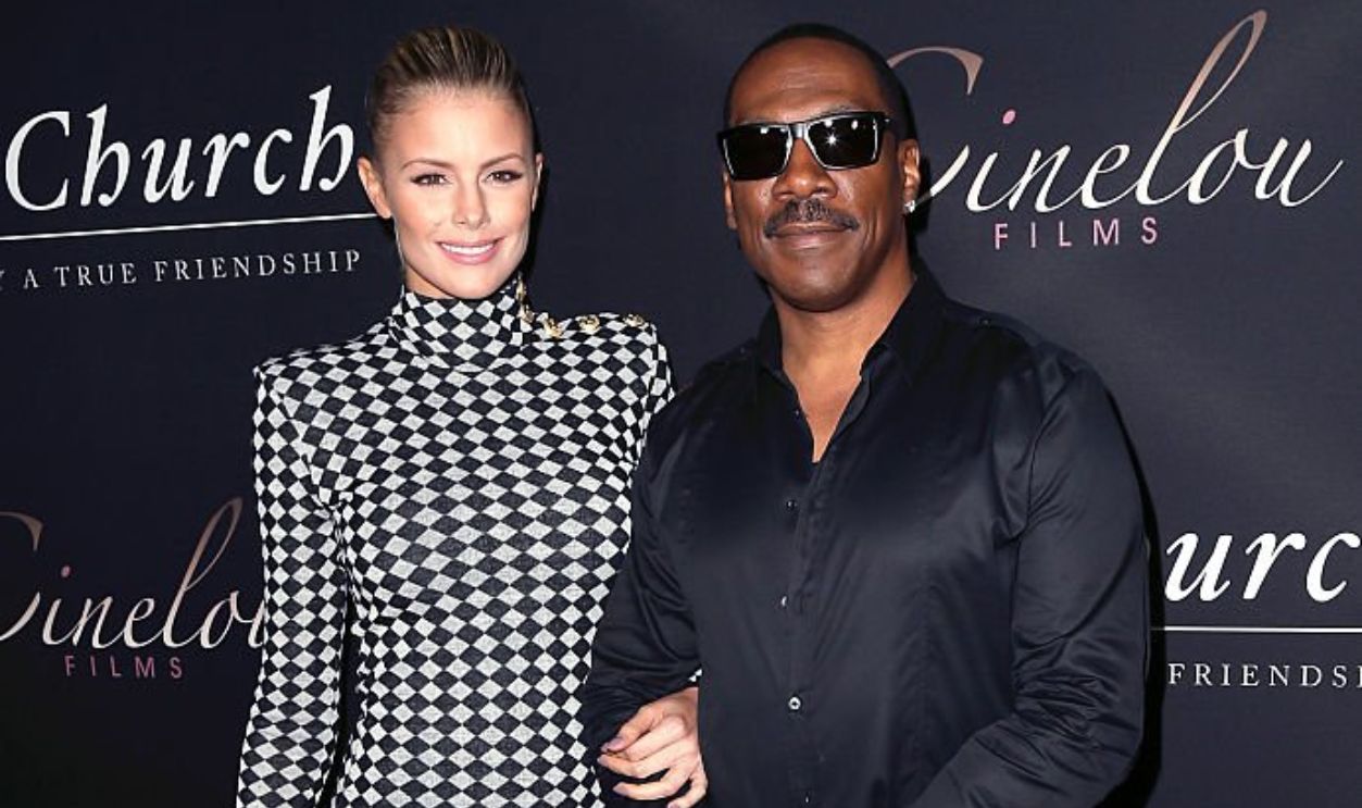 HOLLYWOOD, CA - SEPTEMBER 06: Actor Eddie Murphy (R) and Paige Butcher attend the premiere of Cinelou Releasing's 