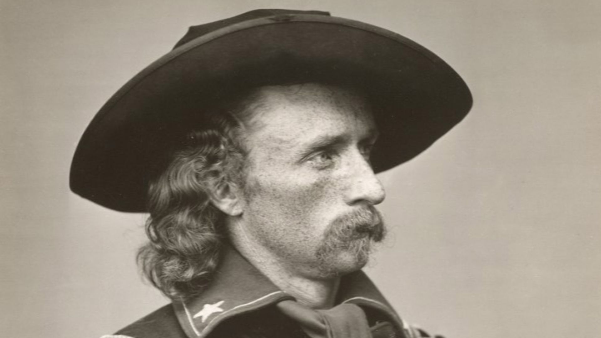 George Armstrong Custer, U.S. Army major general, killed in battle at the Battle of the Little Bighorn.