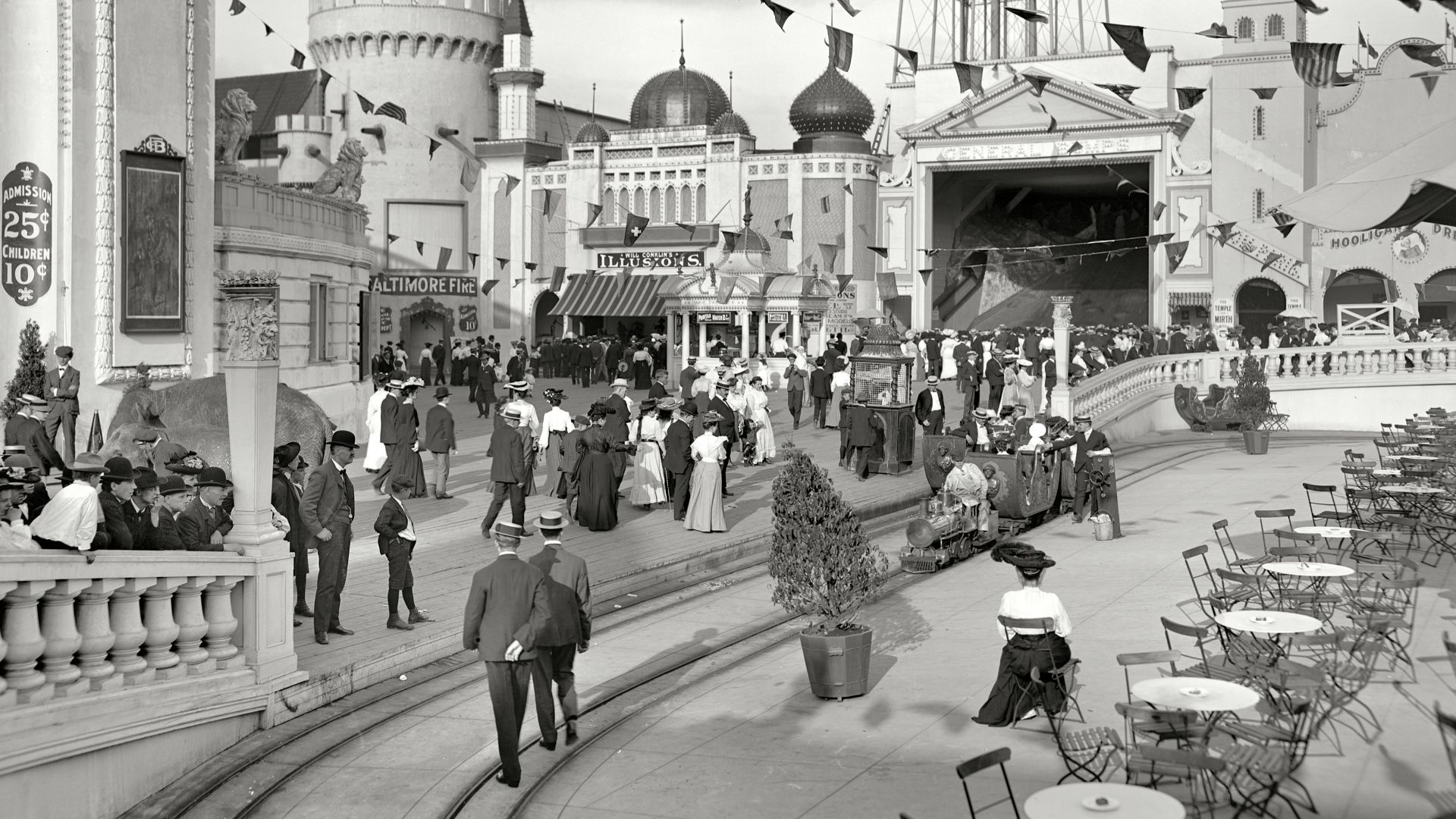 Dreamland Park at Coney Island, c. 1905