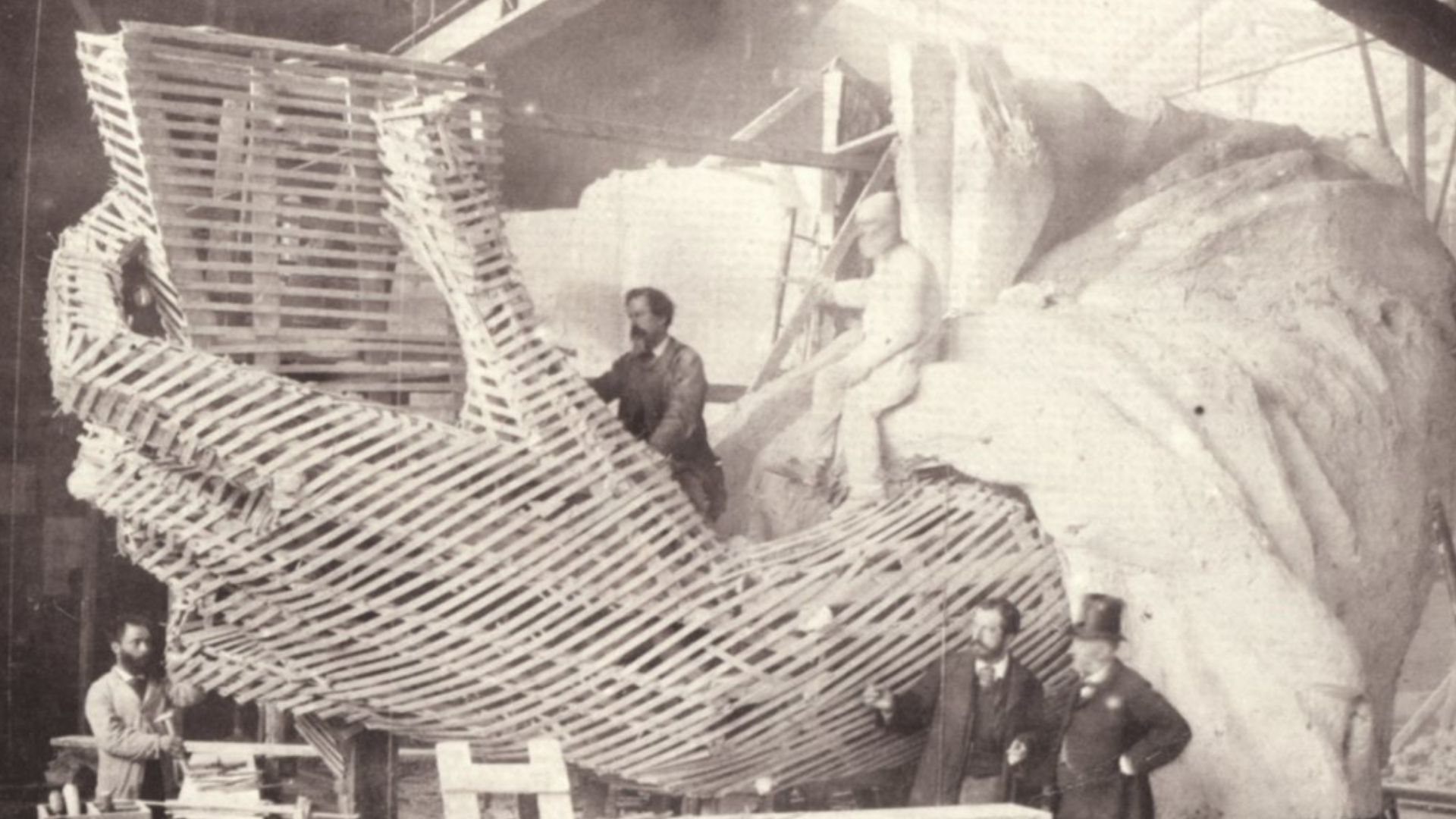 Construction of the Statue of Liberty