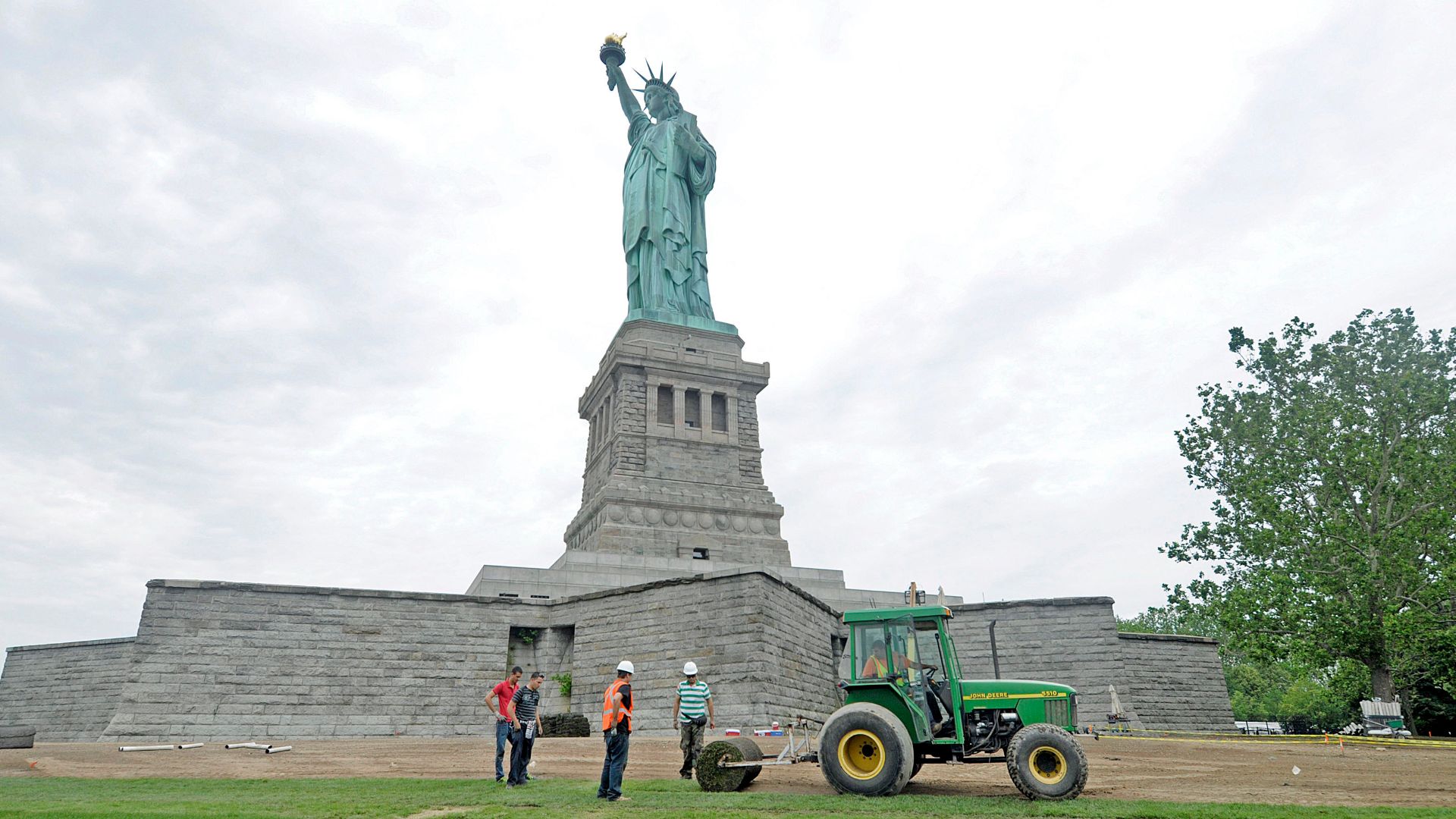Liberty Island Repairs - Resodding 2