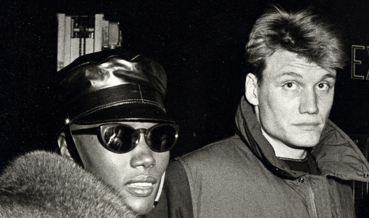 Getty Images - 80795631 - Actor Dolph Lundgren and singer Grace Jones attending Grace Jones Concert Party on January 1, 1984 at the Kamikaze Club in New York City, New York.