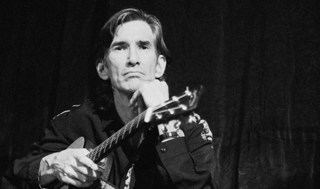 AMSTERDAM, NETHERLANDS - JANUARY 9: Townes van Zandt, guitar-vocal, performs at the Paradiso on 9th January 1992 in Amsterdam, Netherlands. 