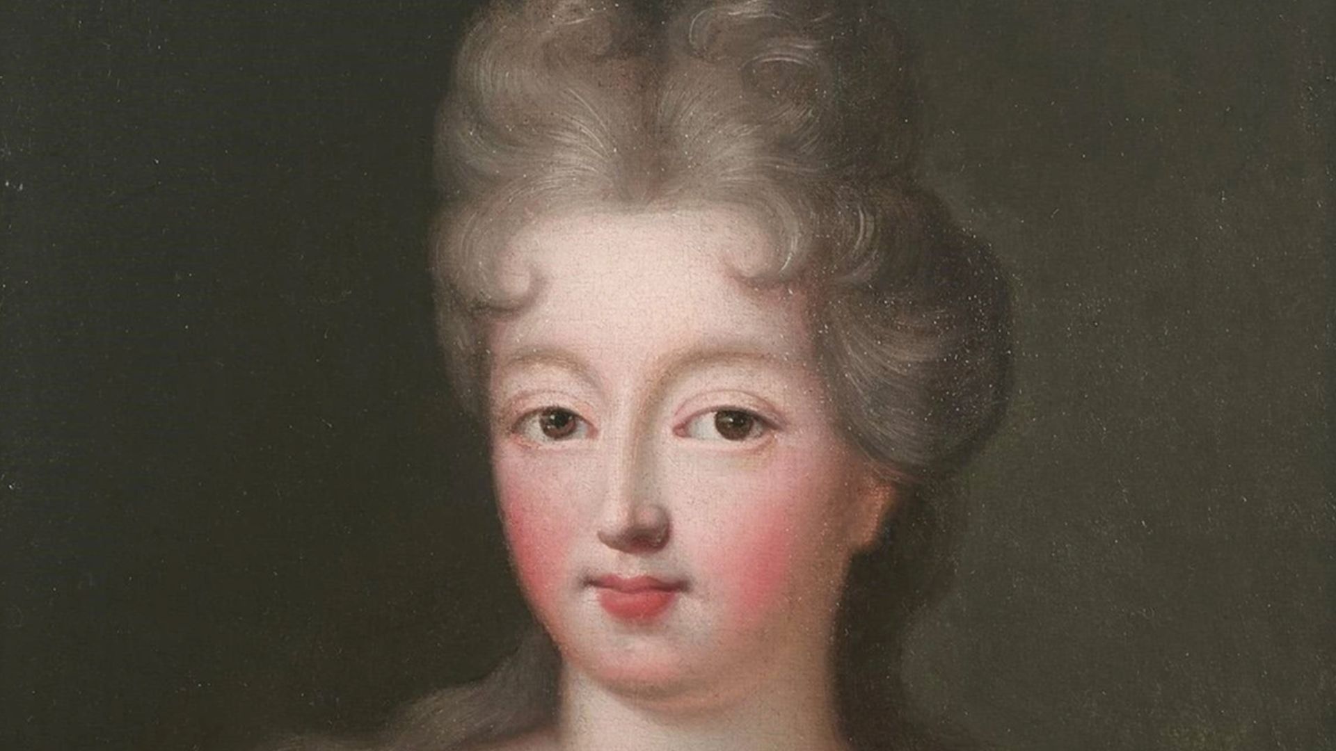 File:French School - Portrait de femme à la robe rouge, probablement Marie-Anne de Bourbon.jpg