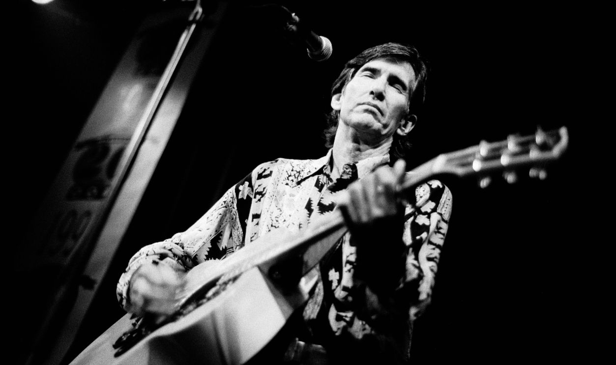 AMSTERDAM, NETHERLANDS - OCTOBER 17: Townes Van Zandt, guitar and vocals, performs at the Paradiso on October 17th 1991 in Amsterdam, Netherlands.