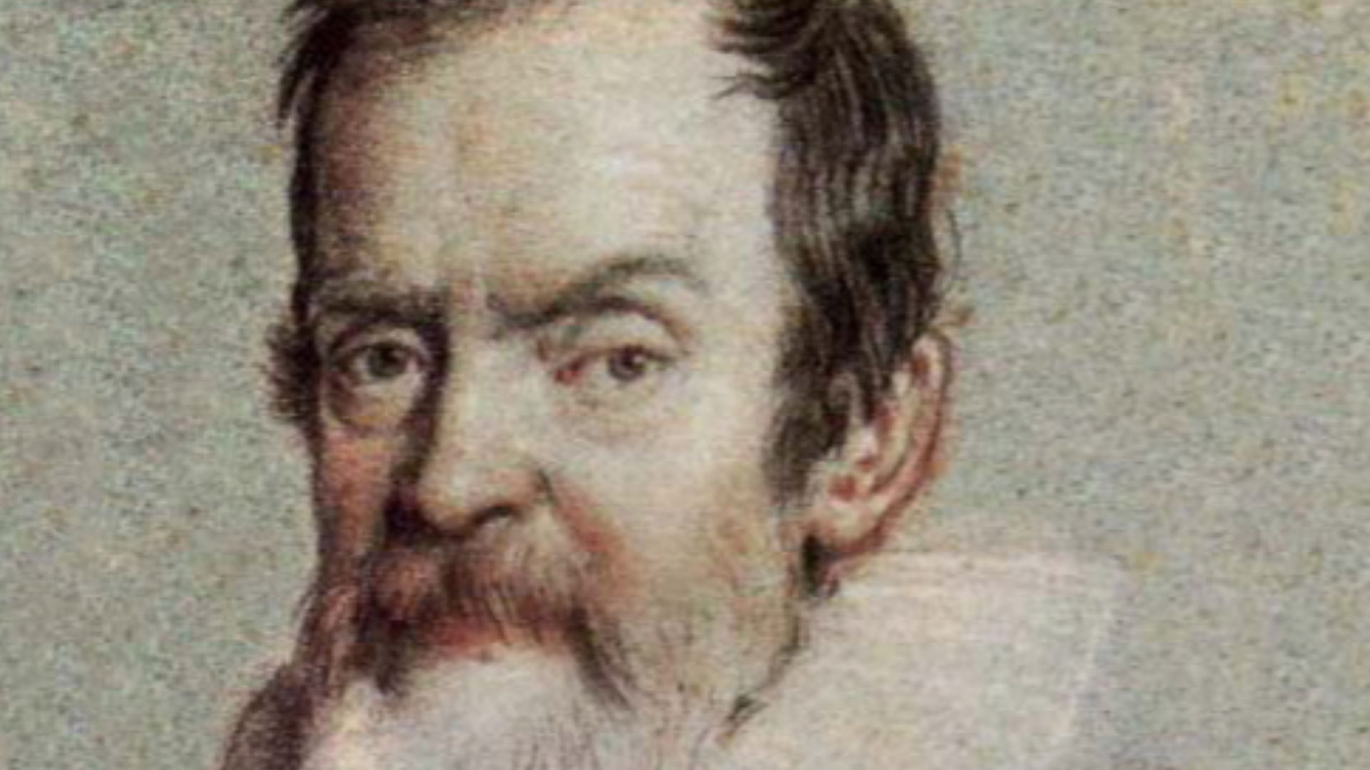 Galileo Galilei. Portrait by Ottavio Leoni. Detail.