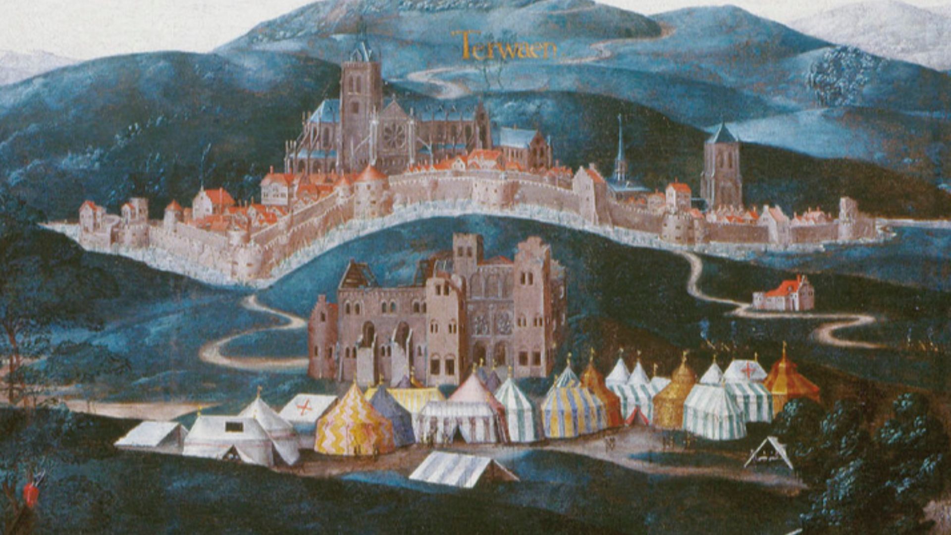 File:Flemish School, 16th century - The Battle of the Spurs - RCIN 406784 - Royal Collection.jpg