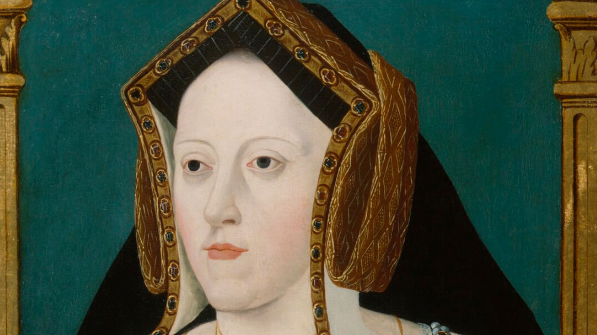 Portrait of Catherine of Aragon (1485-1536), first wife of Henry VIII of England (1491-1547).