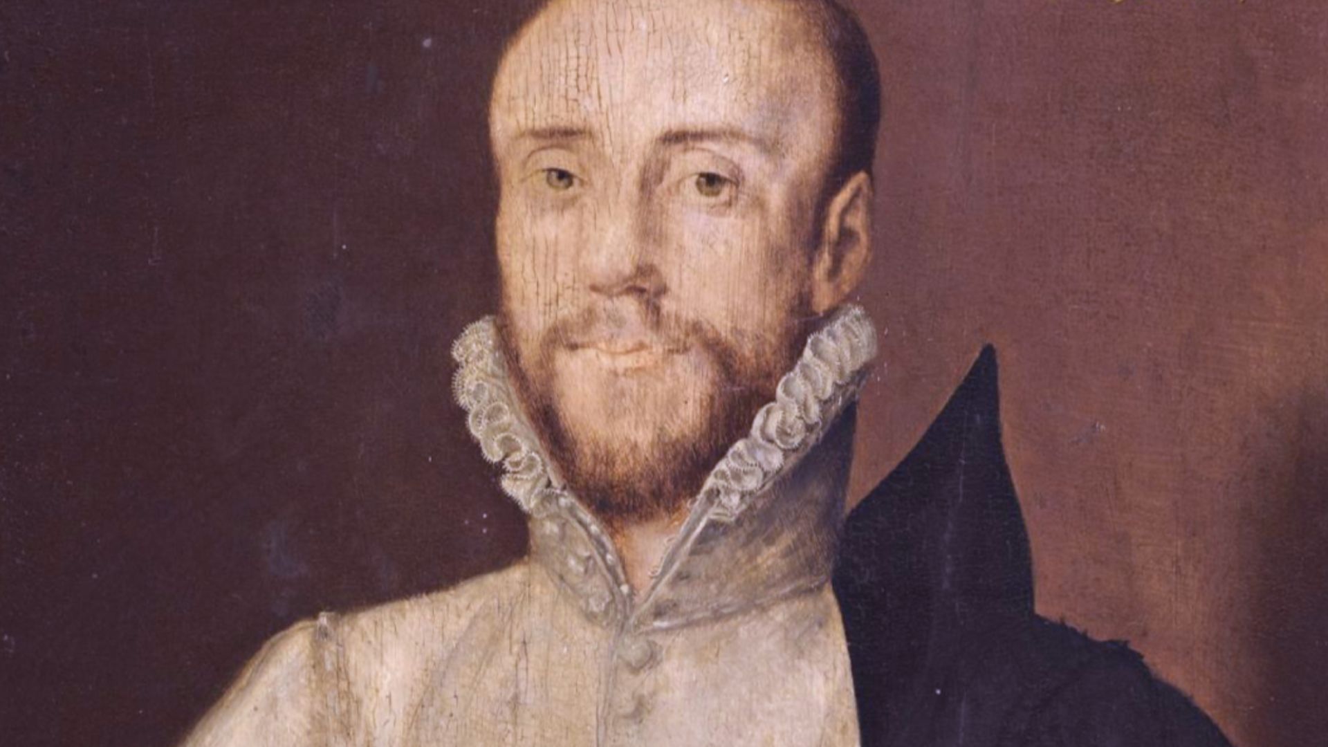 Edward Seymour, Earl of Hertford
40.5 by 33 cm
later inscribed lower left: Edward Semaurus / Comes Hertfordshire and u. r.: Aetatis 26 / A(o) Suae 1565
oil on panel