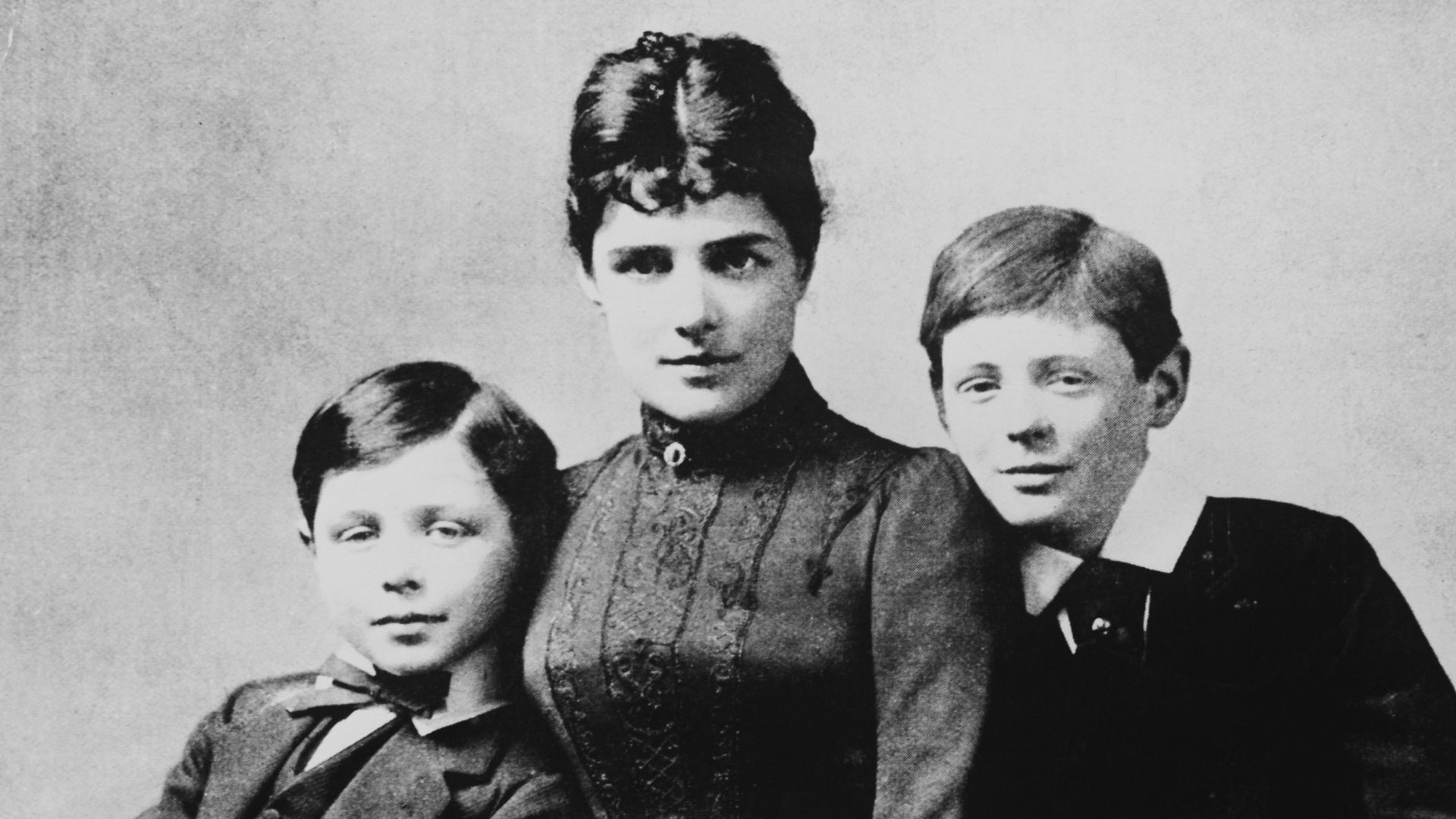 Jennie Churchill with John & Winston
