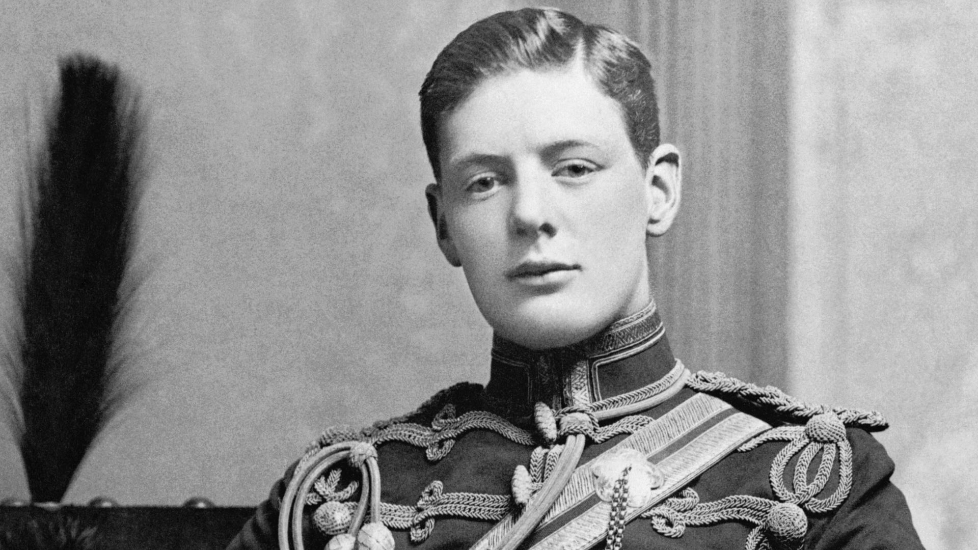 Winston Churchill 1874 - 1965
2nd Lieutenant Winston Churchill of the 4th Queen's Own Hussars in 1895.