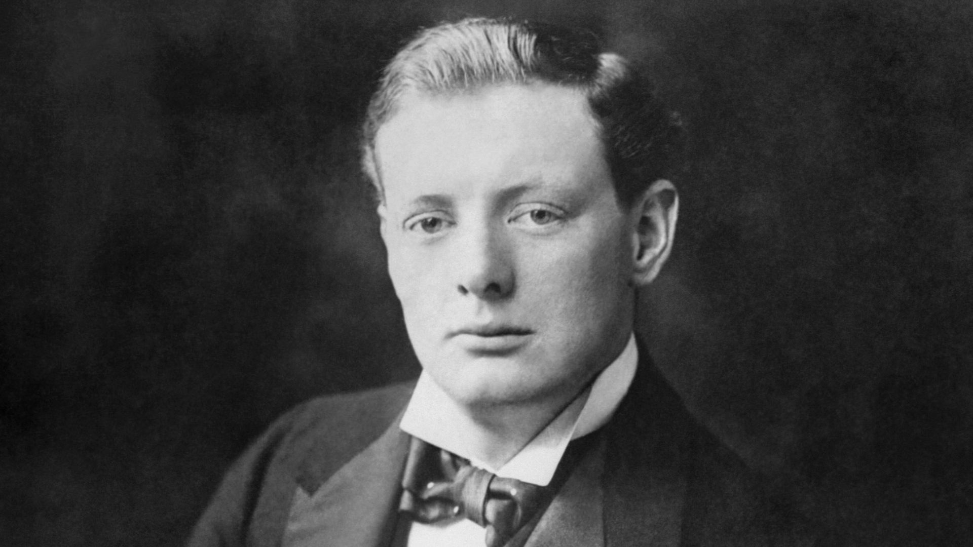Winston Churchill 1874 - 1965
A half length portrait of Winston Churchill in 1900.