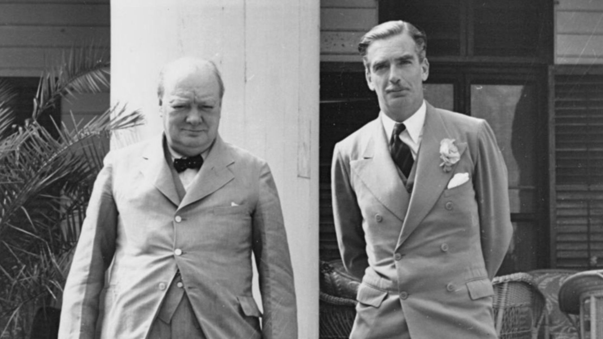 Winston Churchill et Anthony Eden à Spencer Wood, la résidence du lieutenant gouverneur du Québec