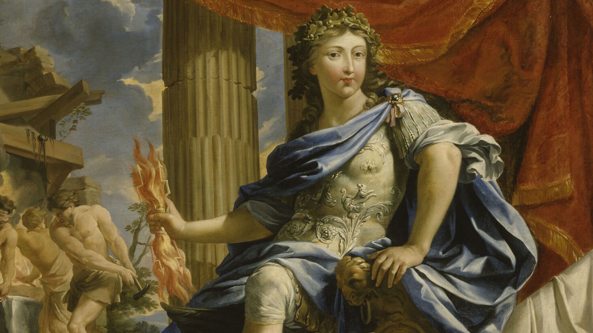 Portrait of Louis XIV (1638-1715) as Jupiter Conquering the Fronde.