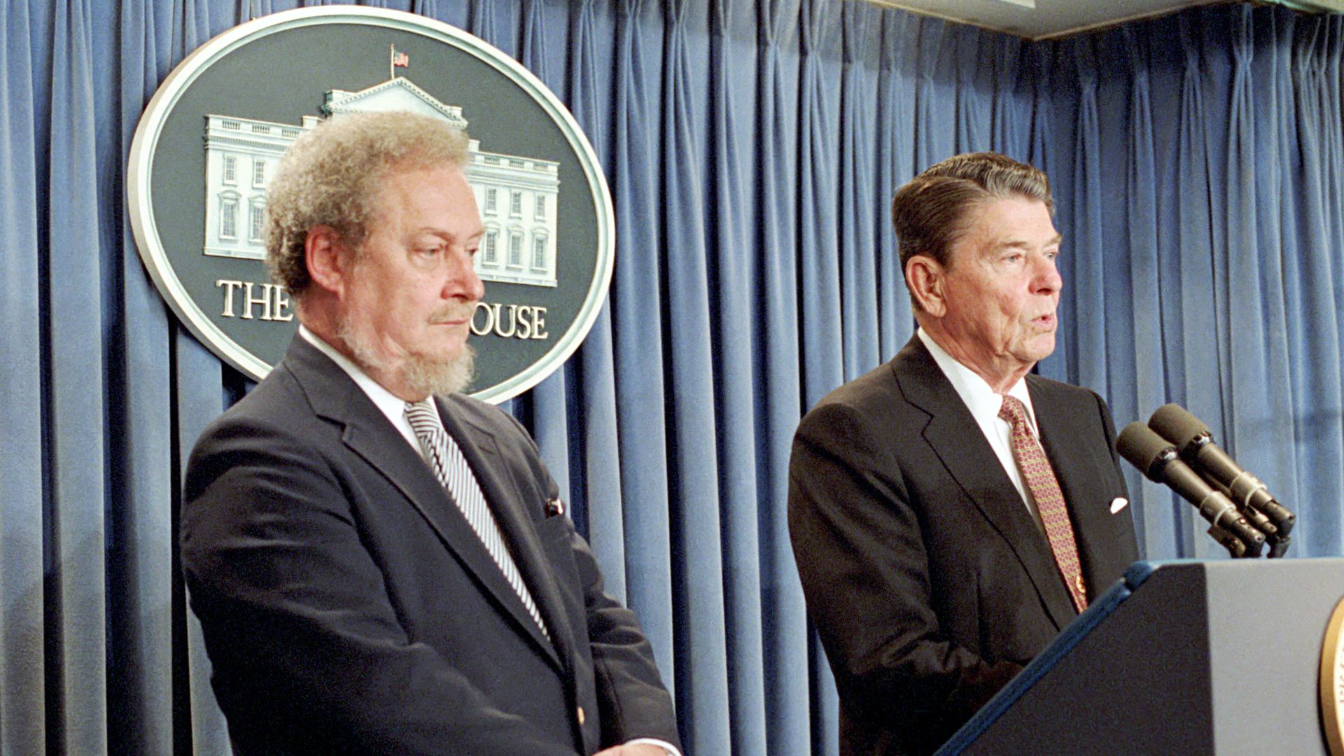 File:President Ronald Reagan Announcement to The Press Regarding The Nomination of Robert Bork As Associate Justice of Supreme Court in The Press Room - DPLA - 7ef7927aac9fe0e98a1a6cb088af638f.jpg