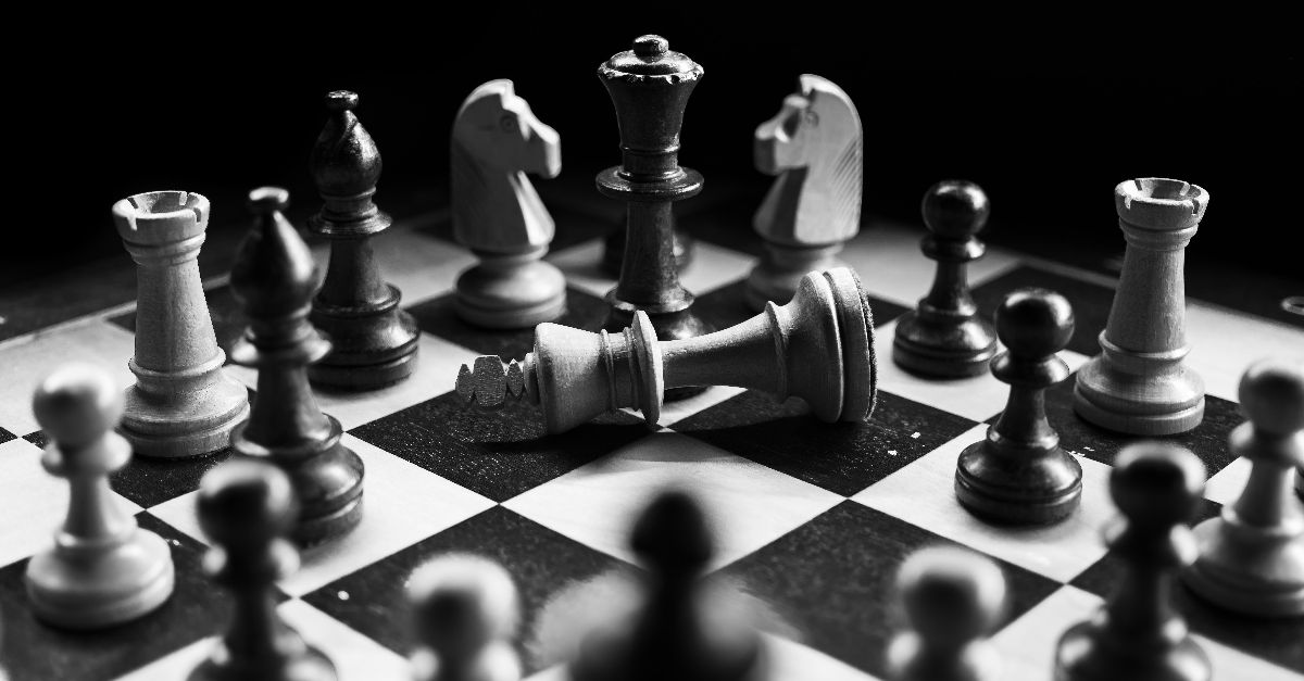 chess pieces on board