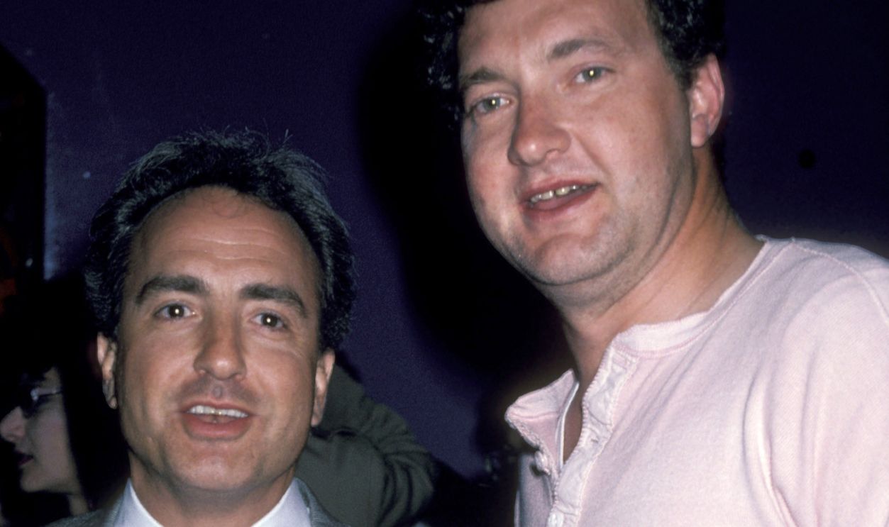 Lorne Michaels and Randy Quaid during "Saturday Night Live" After Party - March 13, 1986 at Area Nightclub in New York City, New York, United States.