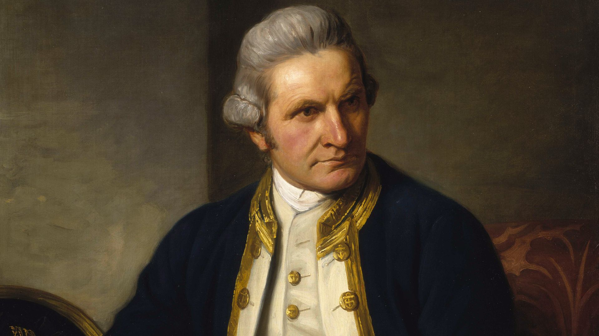 Official portrait of Captain James Cook