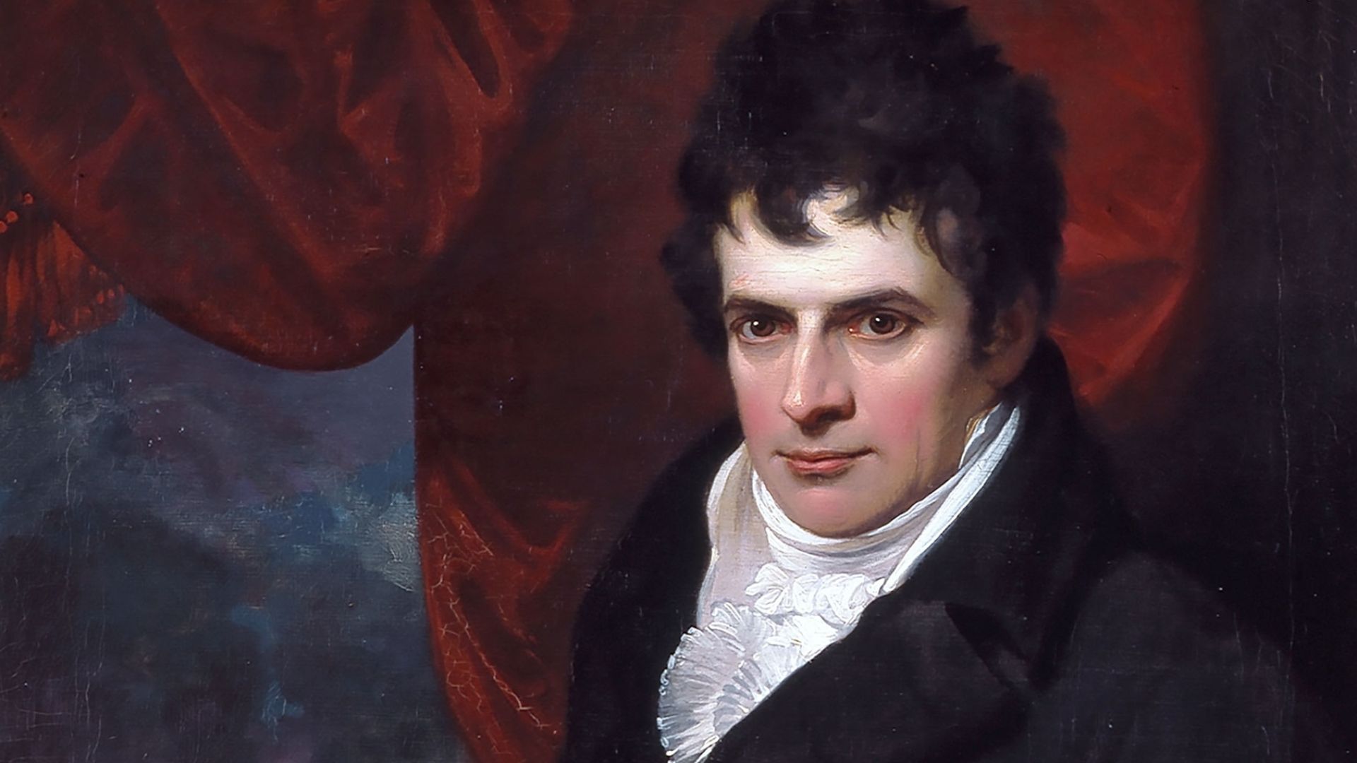 Benjamin West, American, 1738-1820. Robert Fulton, 1806, London, England. Oil on canvas, 36 1/4 × 28 1/4 in. (92.08 × 71.76 cm). Fenimore Art Museum, Cooperstown, N.Y., gift of Stephen C. Clark, N0218.1961. Photograph by Richard Walker.