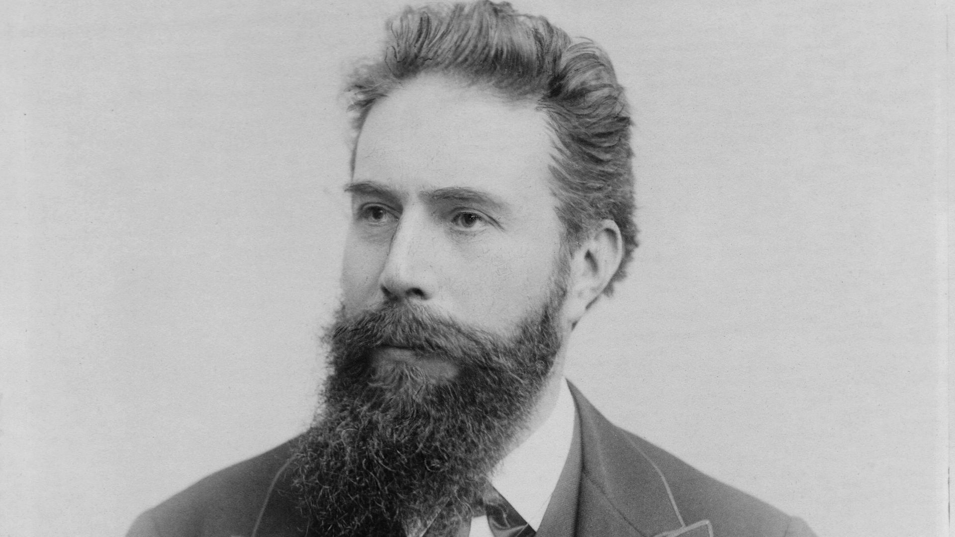 Portrait of Wilhelm Conrad Röntgen between 1888 and 1900.