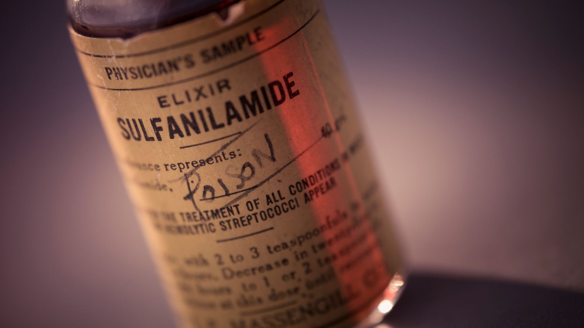 In 1937, Elixir Sulfanilamide was prescribed to many patients to treat infections, including sore throats. At the time, drug manufacturers were not required to prove the safety of their drugs prior to marketing. Elixir contained diethylene glycol, a highl