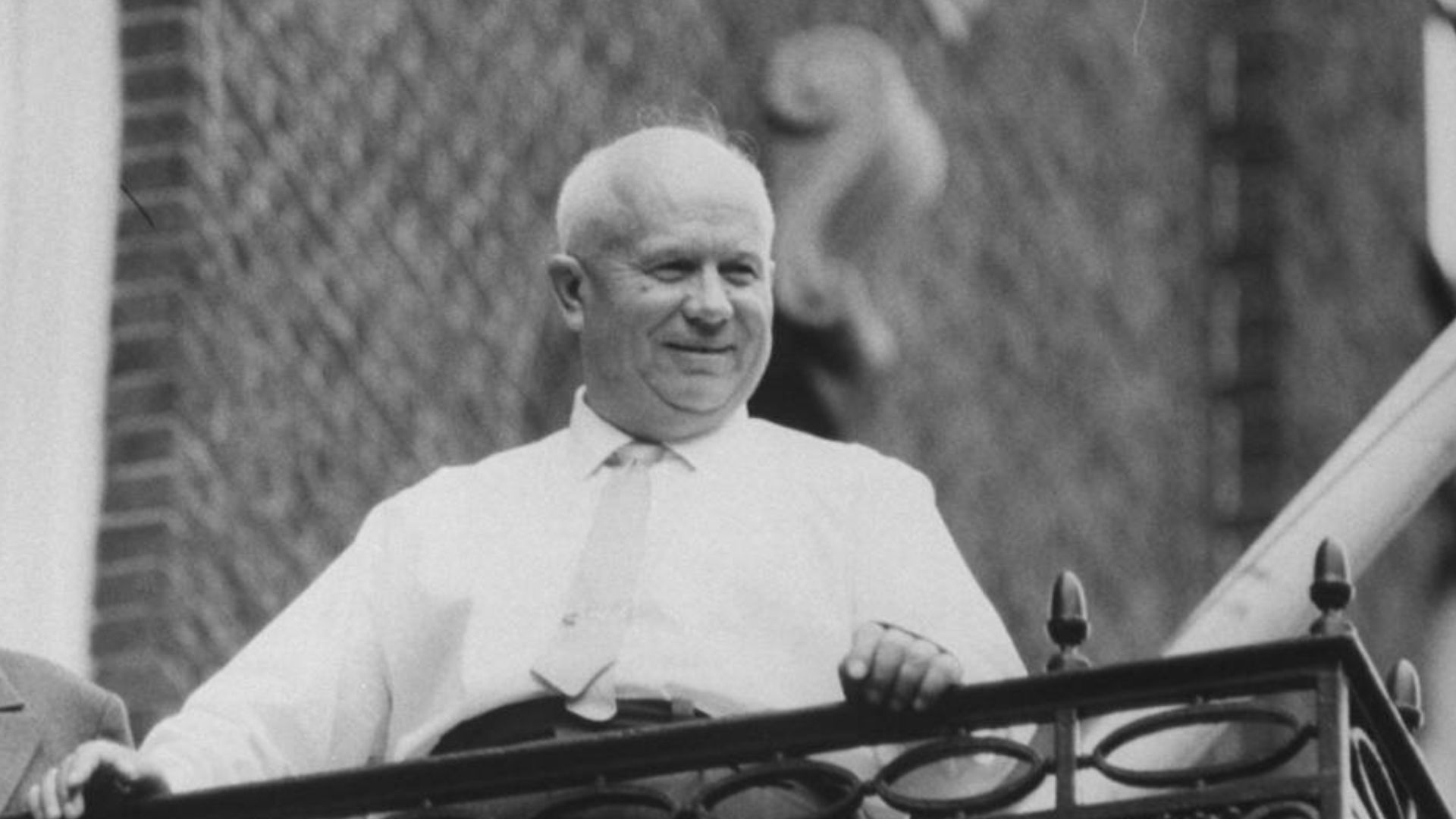Nikita Khrushchev at Percy R. Pyne House in September 1960