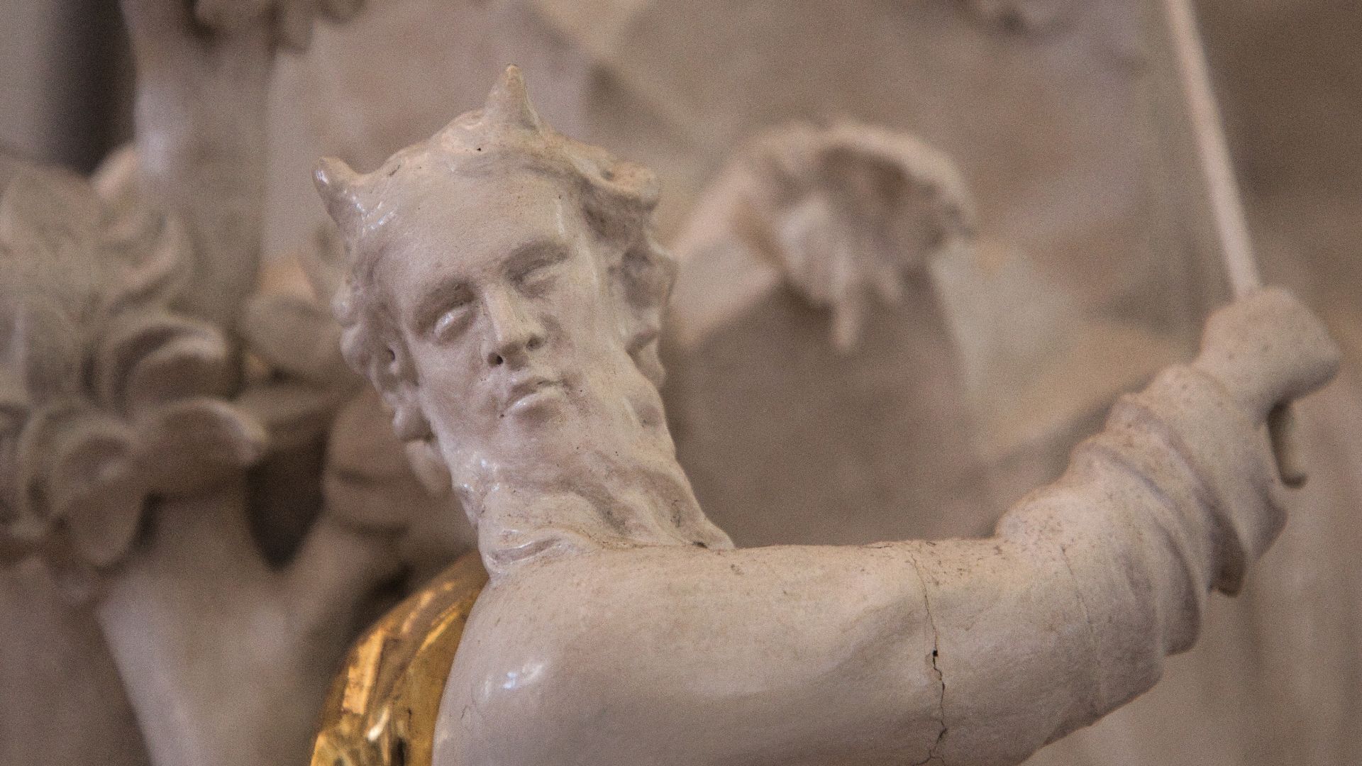 Statue of Moses at Kloster Raitenhaslach.