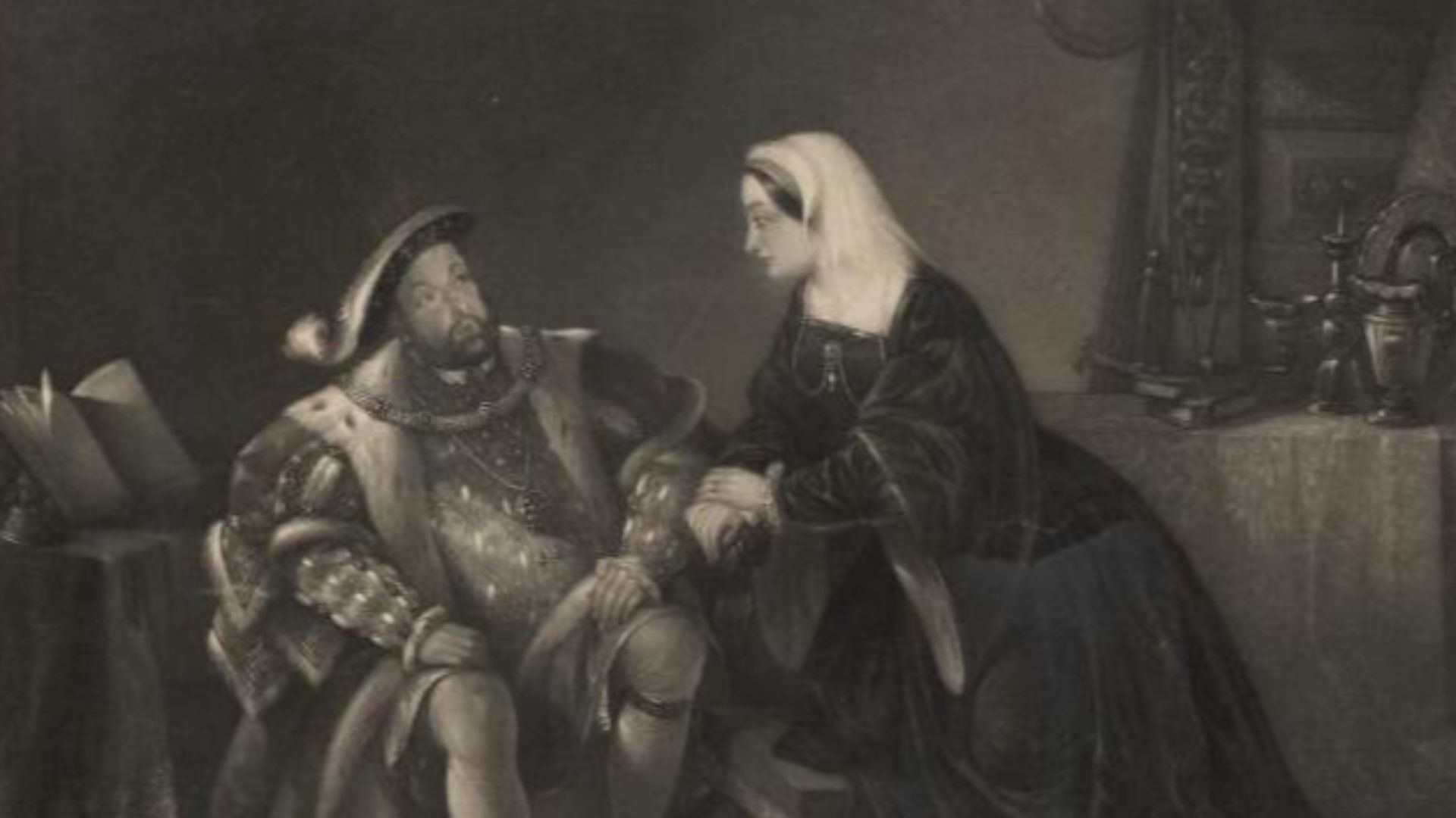 A portrait from the Welsh Portrait Collection at the National Library of Wales. Depicted person:  Henry VIII of England – King of England from 1509 to 1547 (1491–1547)