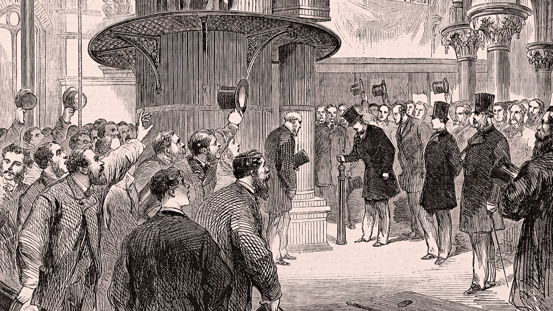 The Prince of Wales opening the Metropolitan Main-drainage works at Crossness, ILN, 1865