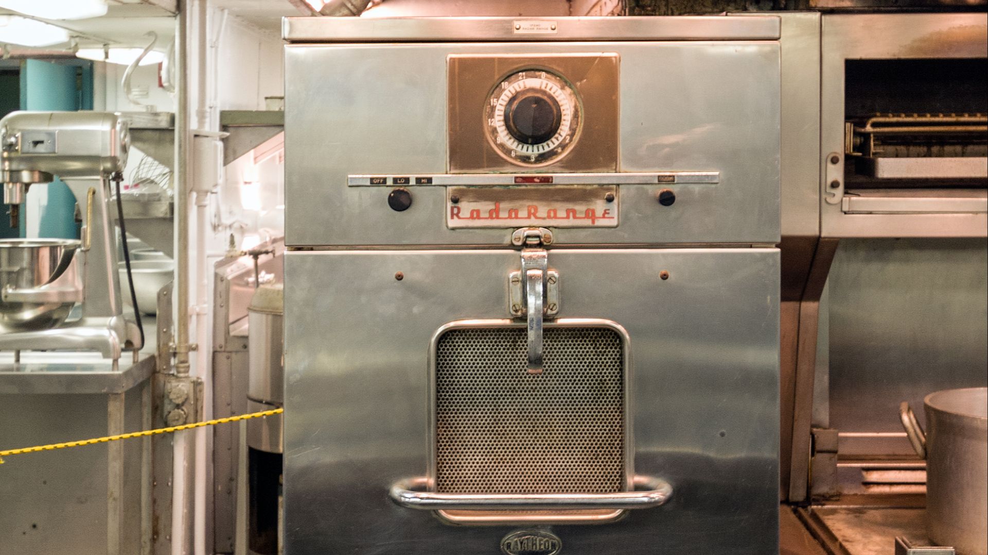 Raytheon microwave oven on the NS Savannah, Baltimore, Maryland, USA