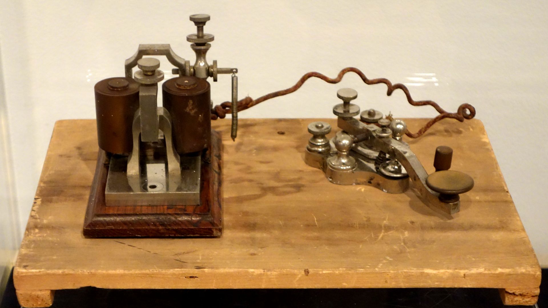 Exhibit in the Wisconsin Historical Museum, Madison, Wisconsin, USA. This item is old enough so that it is in the public domain. Photography was permitted in the museum without restriction.