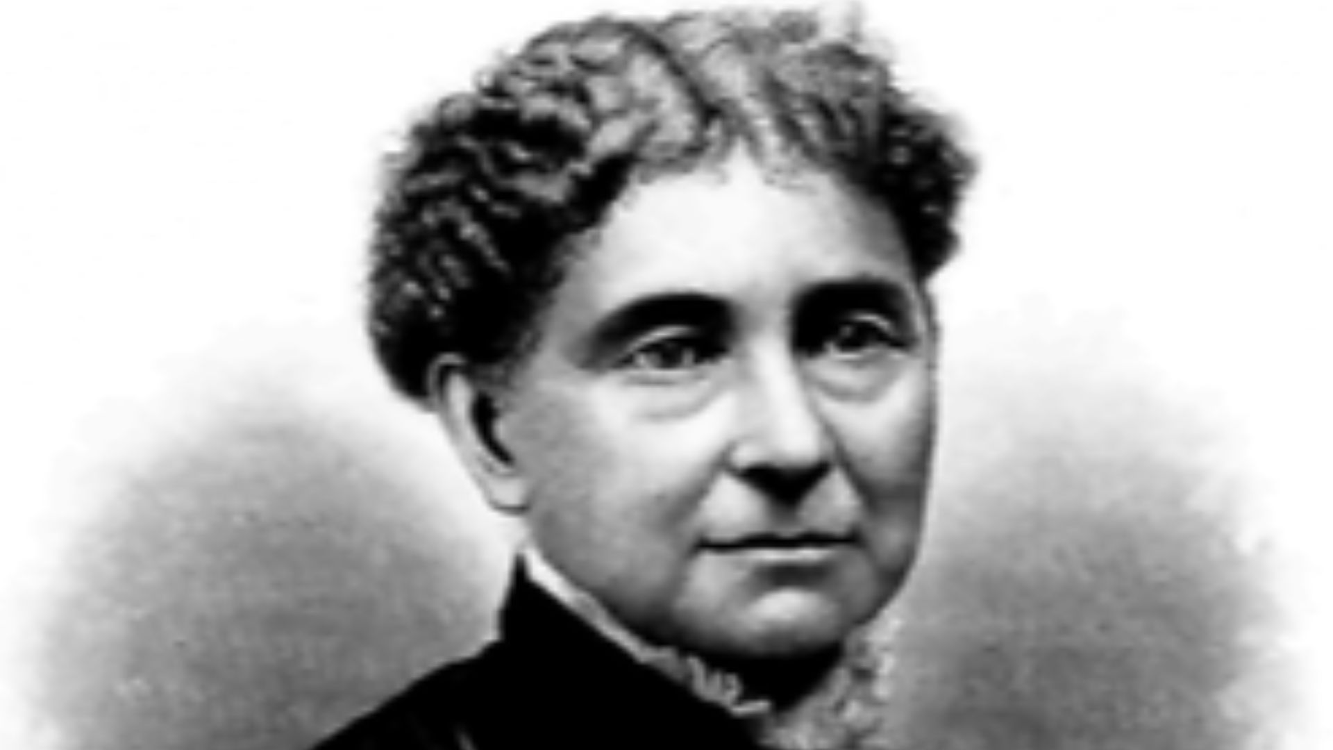 Public relations portrait of Amelia Bloomer as used in the History of Woman Suffrage by Susan B. Anthony and Elizabeth Cady Stanton, Volume I, published in 1881.