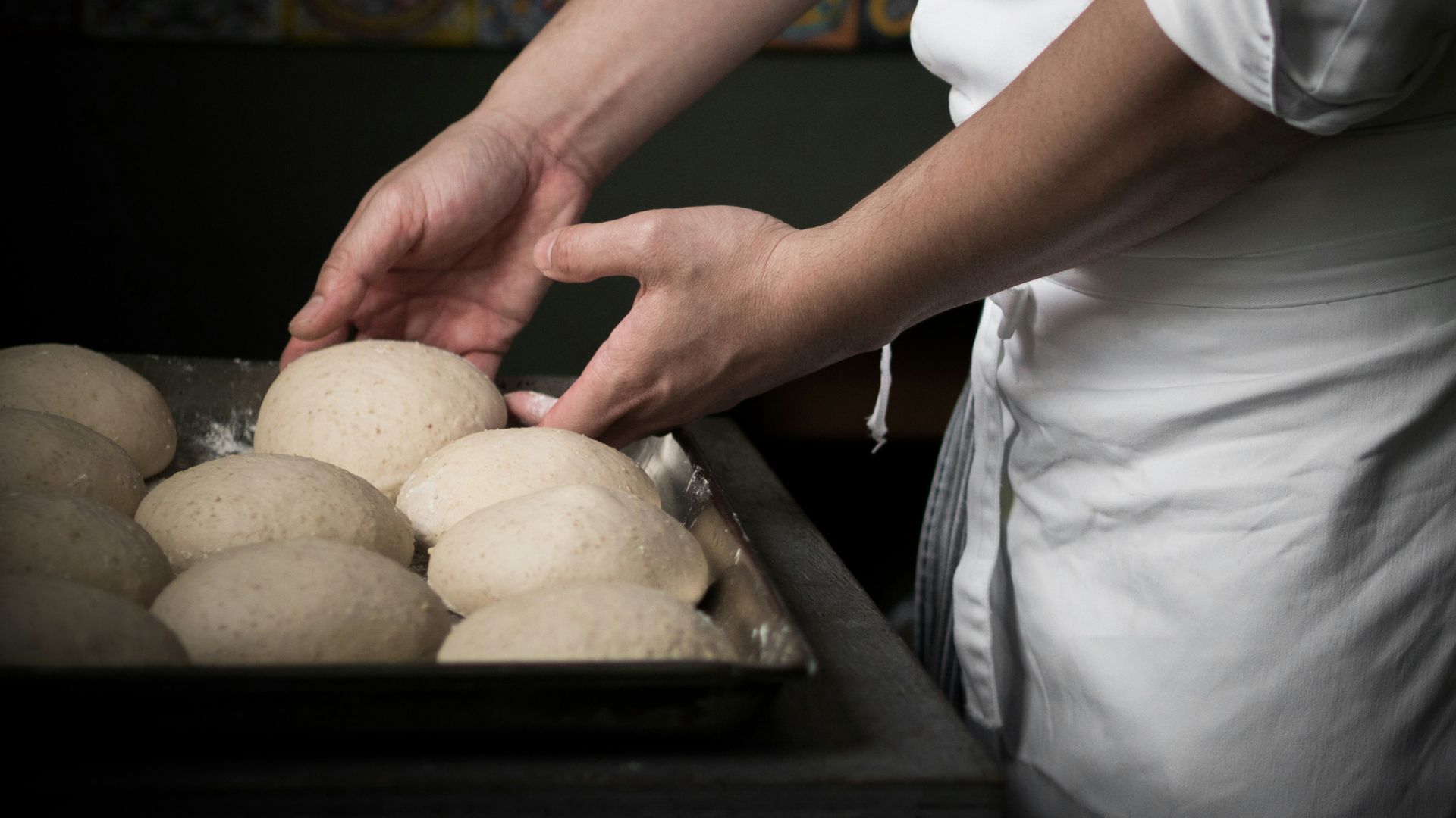 person baked bread